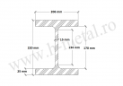 Profil HEM zincat 200 mm 2